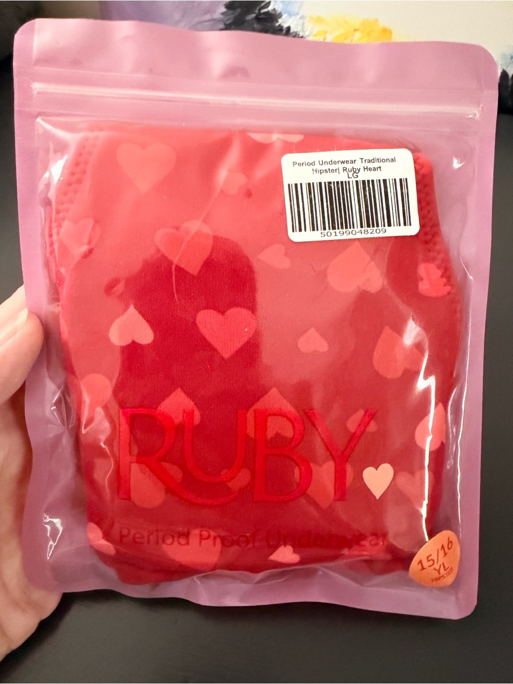 NEW YL 15/16 Kids Red Period Hipster Underwear by RUBY